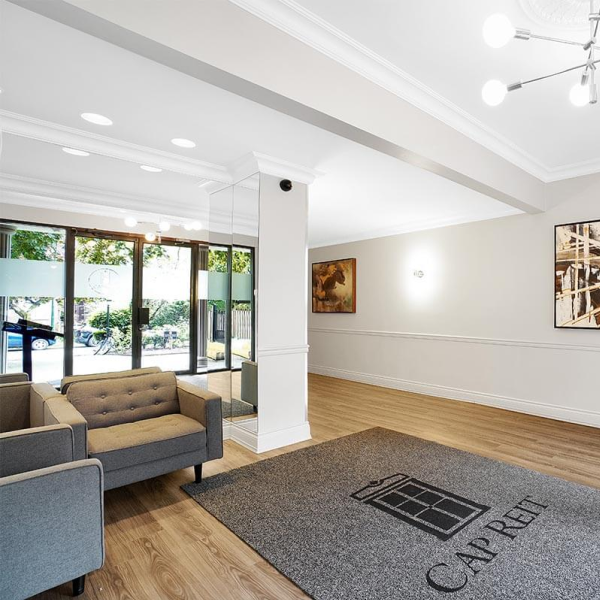 Cozy community lounge area